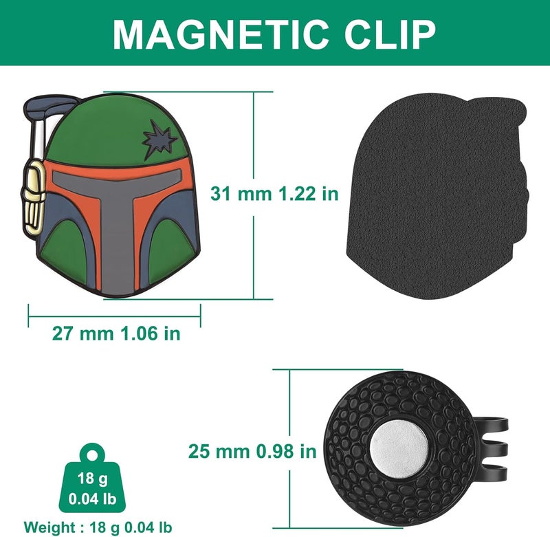 JIUYIBC Golf Ball Marker Hat Clip, Golf Accessories for Men, Golf Ball Stamp, Funny Golf Gifts, Golf Gadgets - Image 4